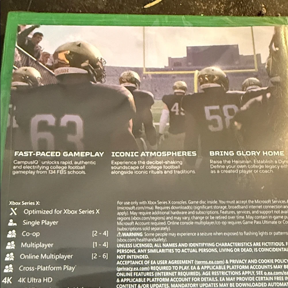 Xbox Series X College Football 25 - Green and White